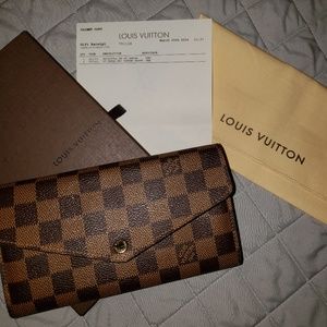 Louis Vuitton Damier Ebene Sarah Wallet